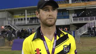 Man of the match Cockbain reflects on Surrey T20 win [upl. by Nlocnil938]