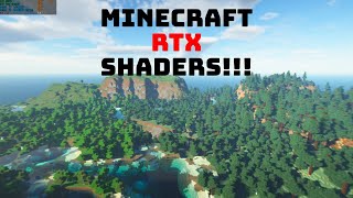 Minecraft Shaders With RTX pc specs in desc SEUS PTGI HRR 3 [upl. by Odnuges345]