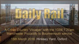 A Cross Country Voyager set heads south at Hinksey Yard [upl. by Atekin]