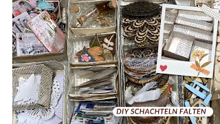 Wie du Schachteln selber falten kannst ❤️ Zwei Methoden‼️ DIY Paper Box ❤️ Bollenhut Art [upl. by Barbette935]