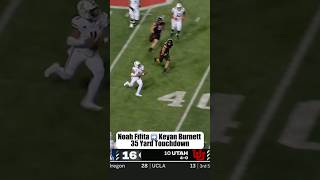 Arizona QB Noah Fifita 🎯 to Keyan Burnett for 35Yard TD in Huge Upset vs 10 Utah 🔥 [upl. by Peppi109]