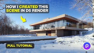 Create A Realistic Exterior Render Using D5 Render And PromeAI [upl. by Ahilam]