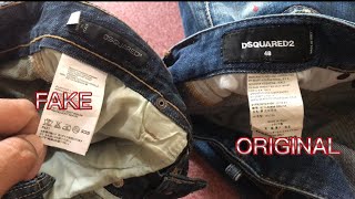 Dsquared2 FAKE vs ORIGINAL jeans viral [upl. by Ruomyes]