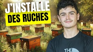 UNE JOURNÉE AVEC UN APICULTEUR  ON INSTALLE DES RUCHES [upl. by Nyliac550]