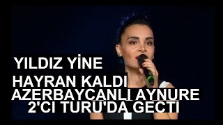 Azerbaycanlı Aynure Şirinova  Gamsız  2 tur O Ses Türkiye 14 ocak 2018 [upl. by Animrac]