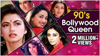 90s Bollywood Queens  Bollywood Heroines Bollywood 90s BeautyOld Hindi Songs  Evergreen Songs [upl. by Kelley240]