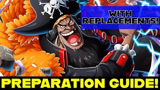 OPTC TM Kaido amp Big Mom Preparation Guide With Replacements One Piece Treasure Cruise [upl. by Aihsoj998]