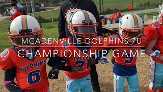 McAdenville Dolphins 7U vs QC CHARGERS NSYFL CHAMPIONSHIP 2020 [upl. by Aneleh]