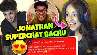 OMG  🤯 Jonathan Superchat to Bachu😜Bachu Reaction on Jonathan 😜 😱 Lolz Emotional🥺Godl Bachu [upl. by Viola181]