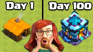 I Played a New Clash of Clans Account for 100 Days Straight [upl. by Ocsicnarf822]