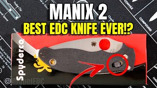 Best EDC Knife Of All Time  Spyderco Manix 2 C101GP2 Knife Unboxing and Overview [upl. by Atilegna957]