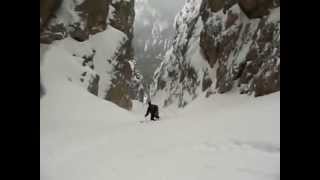 Dolomites steep skiing  Val Scura del Sassongher [upl. by Ranee897]