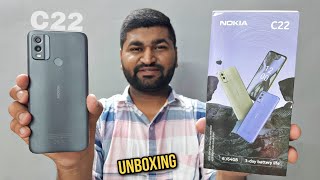 Nokia C22 Unboxing amp Review  Colour Charcoal  3Day Battery Life 🔥🔥🔥 [upl. by Harolda]