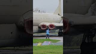 Hawker Siddeley Nimrod MR2 XV250 Engine Run at York Air Museum [upl. by Niwrek685]