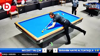 İBRAHİM HAYRİ ALTUNTAŞLAR vs NECDET YALÇIN  3 Cushion Billiards Championship ANKARA [upl. by Muscolo691]