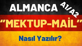 Almanca A1A2 MektupMail Yazma Kuralları 1 almancakelime almancaöğren almancaa1 [upl. by Omiseno58]