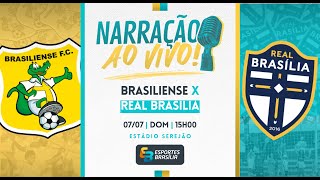 Brasiliense x Real Brasília  Brasileirão Série D 2024  Ao Vivo [upl. by Zeb]