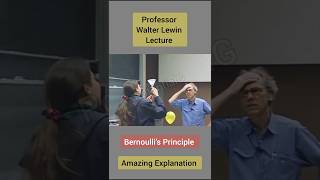 Professor Walter Lewin Explain Bernoullis Principle ytshort shorts potentialg [upl. by Rapsac]