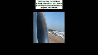 Delta Airlines Take Off Boeing 717200 at GulfportBiloxi International Airport 08212023 [upl. by Kila]