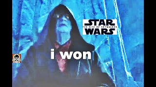 rey vs palpatine but palpatine wins instead [upl. by Lednew]