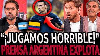 ARGENTINA PIERDE contra COLOMBIA ¡PRENSA MUNDIAL REACCIONA [upl. by Aisela252]