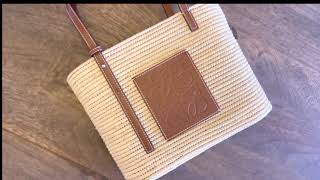 LOEWE Small Square Basket bag  Unboxing  로에베 스몰 스퀘어 바스켓 백  언박싱 [upl. by Ashlan988]