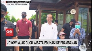 Jokowi Ajak Anak Cucu Wisata Edukasi ke Prambanan [upl. by Nihsfa]