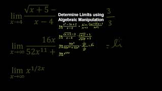 16 Determine Limits using Algebraic Manipulation  AP Calculus BC [upl. by Uwkuhceki]