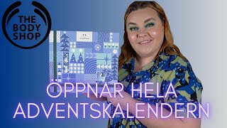 ÖPPNAR THE BODY SHOPS LILLA ADVENTSKALENDER 2023 [upl. by Attenahs]