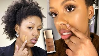 NEW Laura Mercier Flawless Lumière RadiancePerfecting Foundation  Demo  First Impressions [upl. by Enahs]