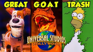 Ranking EVERY SINGLE Ride in Universal Studios Hollywood [upl. by Krid]