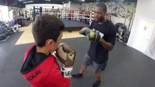 Julius Ballo 1 Ranked Youth Killing The Mitts EsNews Boxing [upl. by Enej]