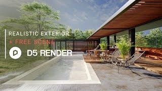 Realistic Exterior Render with D5 Render  Private House 259  Downloadable Project File Included [upl. by Ozmo]