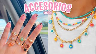 CREA ACCESORIOS BONITOS SIN GASTAR MUCHO DINERO 8 IDEAS FACILES DE MODA AESTHETIC [upl. by Juline]