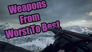 All Generation Zero Weapons Ranked From Worst To Best [upl. by Yenettirb468]