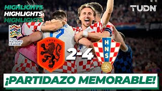 HIGHLIGHTS  Países Bajos 24 Croacia  UEFA Nations League  Semifinal  TUDN [upl. by Yolande122]