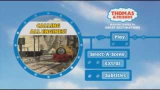 Thomas The Tank  Calling All Engines UK ReRelease DVD Menu Region 2 [upl. by Airdnassac]