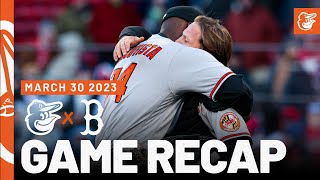 Orioles vs Red Sox Game Recap 33023  MLB Highlights  Baltimore Orioles [upl. by Eilyr]