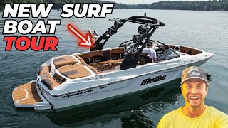 My New Wake Boat is Insane Malibu WakeSetter 23 MXZ [upl. by Acinom]