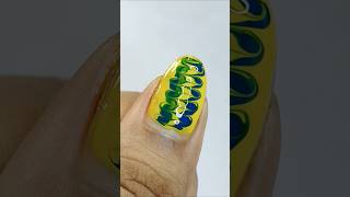 🧚💛💙Nail art 💅💅easynailartdesignsforbeginners nailsart simplenailartdesignsathome [upl. by Trebmer]