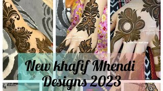 New stylish khafif mhendi designs 2023Simple amp Easy most beautifulLatest mhendi designs collection [upl. by Kcirdnekel]