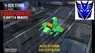 \ Transformers Earth Wars  Unlock Decepticon ACID STORM 3 STAR and Gameplay [upl. by Nylirahs394]