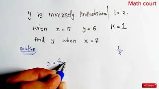 Directly proportional and Inversely proportional relationship Basic math tips [upl. by Koerner321]