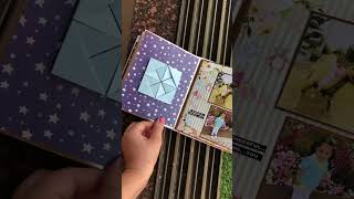 Handmade mini album for birthday  Scrapbooking memories [upl. by Artnoed932]