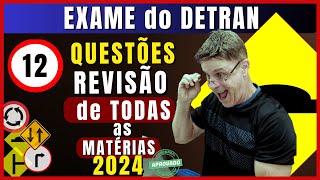 Simulado do DETRAN 202412 Questões da Prova teórica do DETRAN Exame legislação de trânsito 2024 [upl. by Hemphill664]