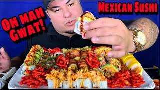 BEST Mexican Sushi in Phoenix  SUSHI PATRON [upl. by Yanahc]