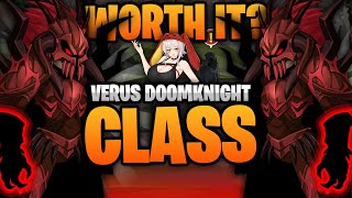 Is Verus DoomKnight Class Worth IT First Impressions and Animations AQW Class [upl. by Abeu]