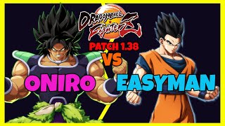 DBFZ  ONIRO vs EASYMAN Blue Gogeta Super Broly Android 17 vs SSJ Vegeta SSJ Goku Adult Gohan [upl. by Secor]