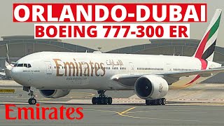 Emirates Boeing 777300 ER  OrlandoDubai  long haul flight  Emirates Economy class  Trip report [upl. by Adrial150]