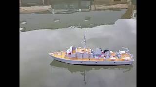 DEANS MARINE  VAN STRAELEN 172 SCALE MINESWEEPER FIRST TEST 220716 [upl. by Dorsey]